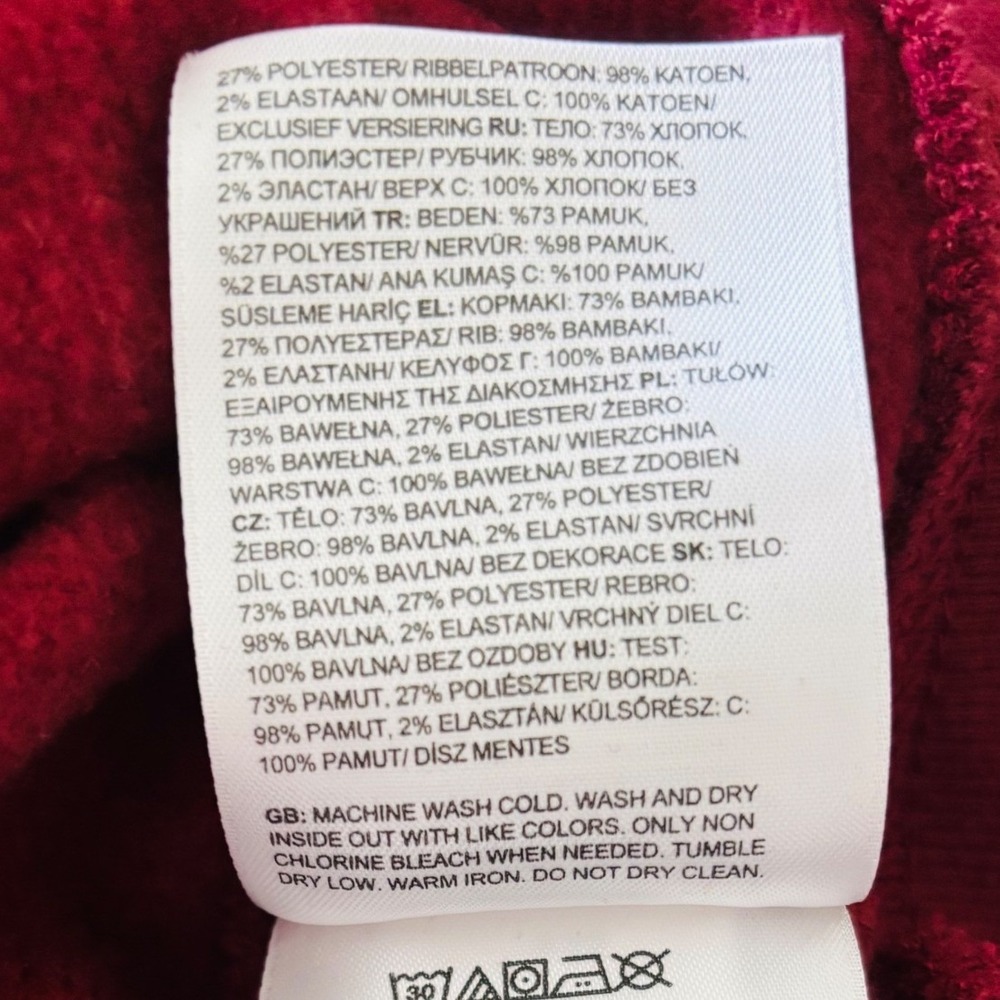 The North Face Mens Red Burgundy Graphic Pullover Hoodie Sweatshirt Size L - Picture 7 of 7